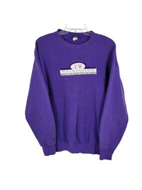 VTG jansport UW washington huskies purple sweater size XL
